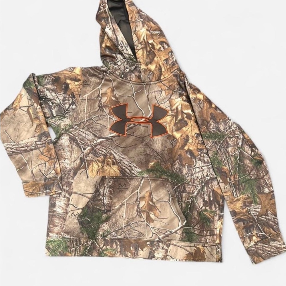 Realtree Kids Camo Hoodie with Orange Accents